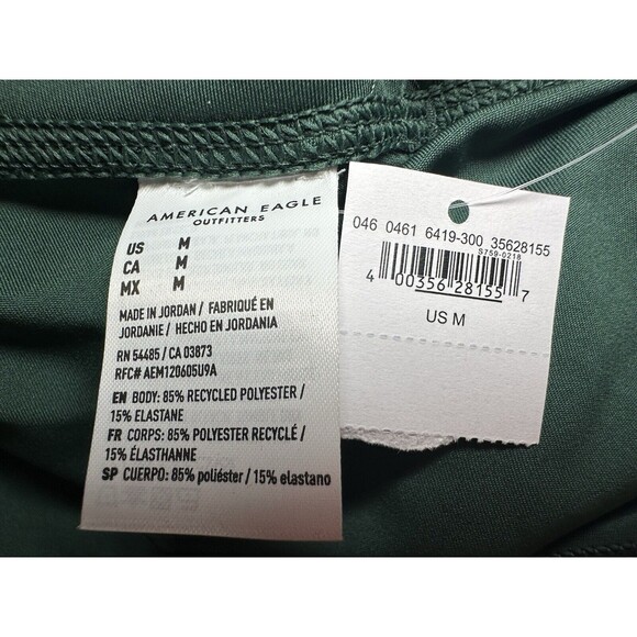 AMERICAN EAGLE The Lightweight Everything Green 7/8 Leggings MEDIUM *NEW* - Picture 4 of 8
